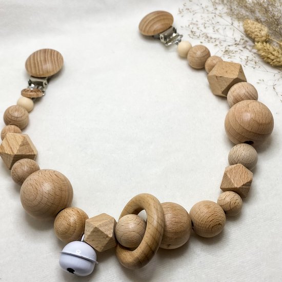 Baby Chique Uden | Wagenspanner Kinderwagen | Beukenhout | Kraamcadeau | Babyshower | Babygym | Baby born | Gepersonaliseerd van Baby Chique Uden