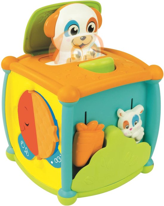 Baby Clemenoni - Kiekeboe Activiteiten Kubus - Speelkubus - Interactief Speelgoed - 1 tot 3 Jaar van Clementoni
