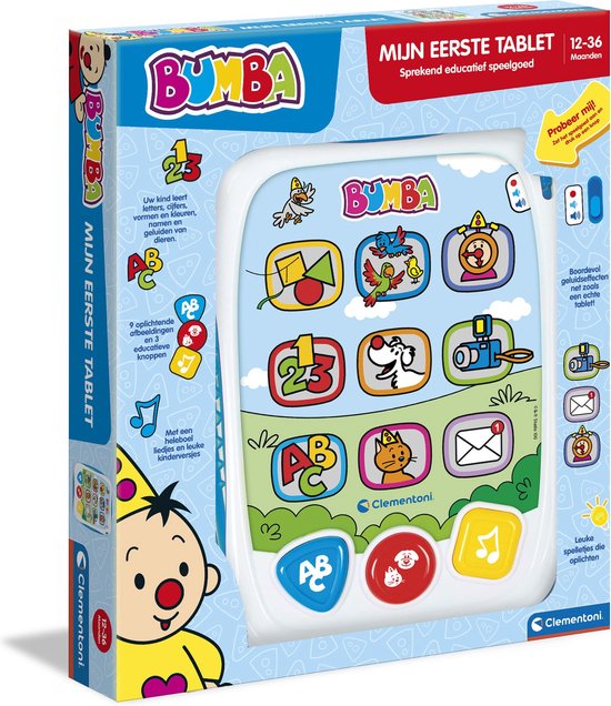 Baby Clementoni Bumba - Mijn Eerste Tablet - Babyspeelgoed met Geluid - Bumba Speelgoed - 1-3 jaar van Clementoni
