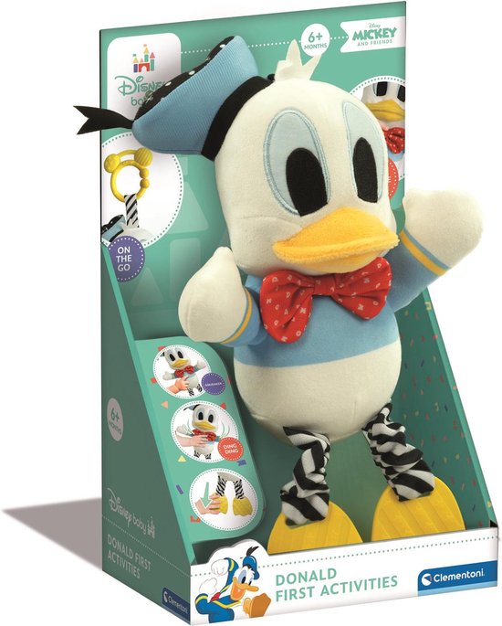Baby Clementoni Donald Duck - Knuffel met Geluiden - Rammelaar - Baby Speelgoed met Geluid - Interactieve Knuffel - Vanaf 6 maanden van $