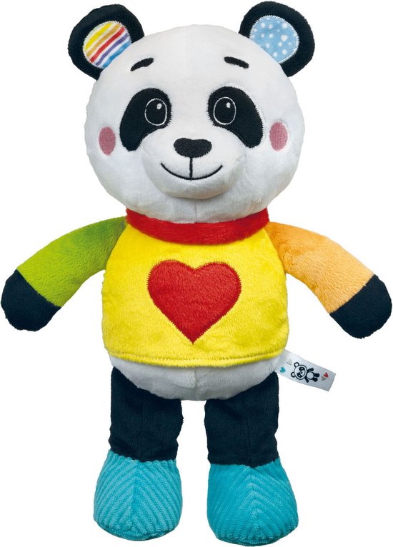 Baby Clementoni - Love Me Panda - Baby Knuffel Pandabeer - Interactieve Knuffel met Geluidseffecten - Extra zacht van Clementoni