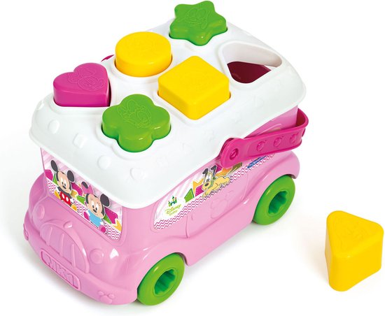 Baby Clementoni - Minnie Mouse Vormenbus - Blokkendoos - Babyspeelgoed - Blokken voor Baby vanaf 10 maanden van Clementoni