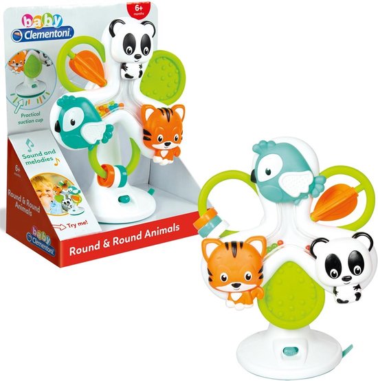 Baby Clementoni - Ring-een-Ring - Activity Center - Activiteiten aan Tafel - Met Melodieën en Geluiden van Clementoni