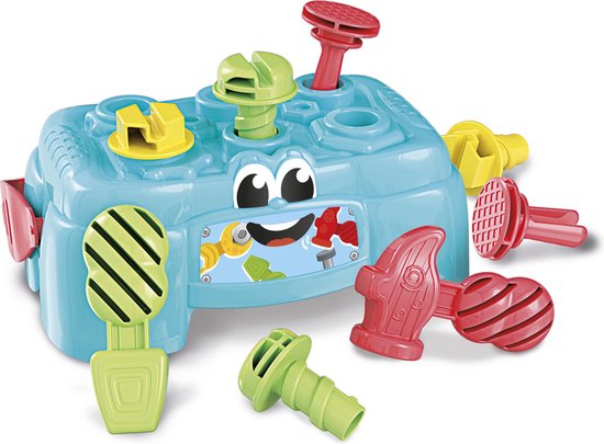 Baby Clementoni - Werkbank - Mini Activiteitentafel - Motoriek Speelgoed - Educatief Speelgoed - 1 Jaar van Clementoni