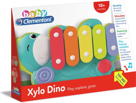 Baby Clementoni - Xylo Dino, speelgoedinstrument van $
