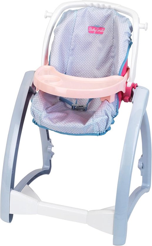Baby Coralie Kinderstoel voor Poppen - 4-in-1 Multifunctioneel Speelgoed voor Kinderen Vanaf 3 Jaar van Merkloos