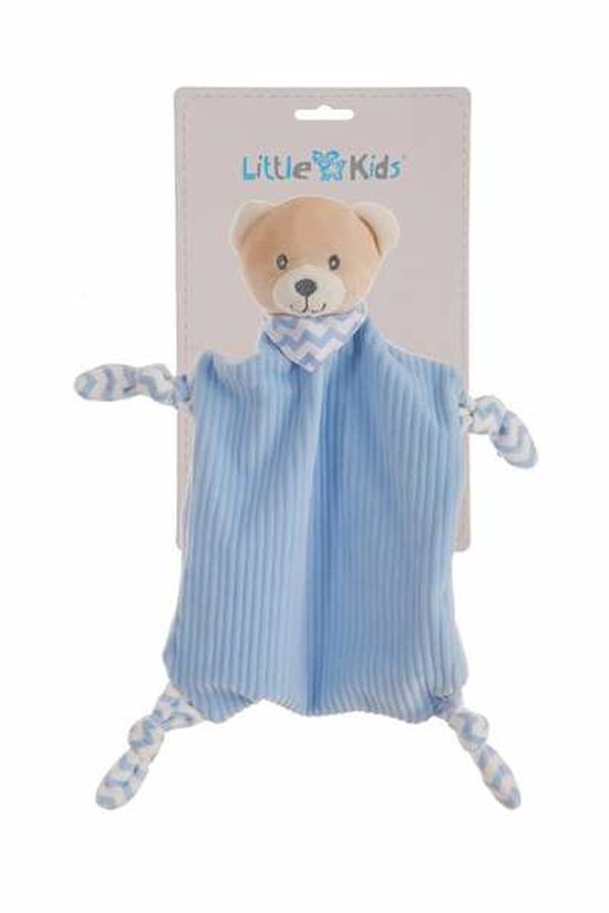 Baby Dekbed Blauw Knuffelbeer 29 x 29 cm van Merkloos