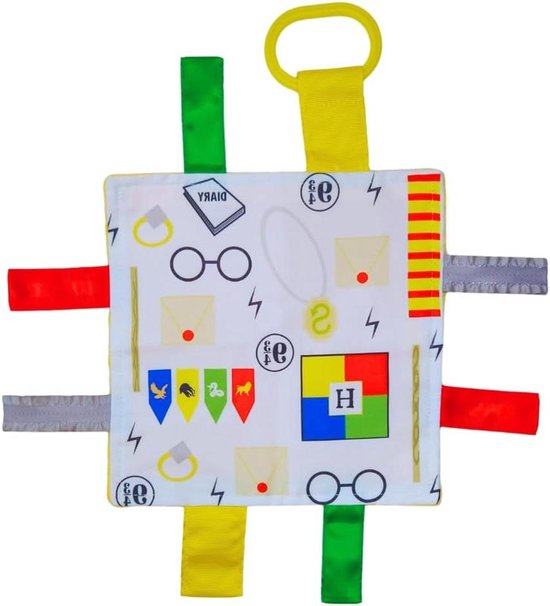 Baby Deken - Knisper Speelgoed - Sensorische Ontwikkeling - Zacht en Veilig - 8x8 cm - Donkergrijs van Merkloos