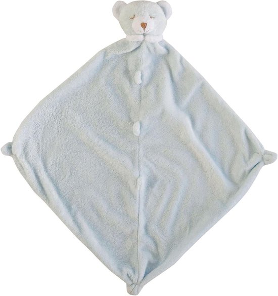 Baby Deken - Knuffeldeken Veiligheidsdeken - Knuffelen Troosten - Kasjmier Zacht Materiaal - 33 x 33 cm - Blauw