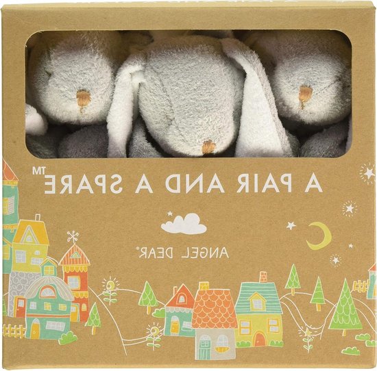 Baby Dekentjes - Knuffeldoekjes - Troosten Baby - Set van Drie - 35x35 cm - Grijs