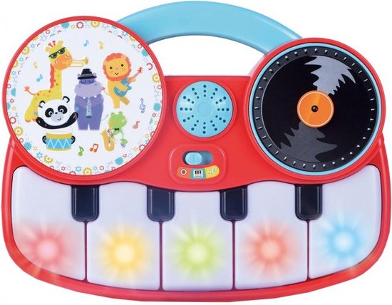 Baby DJ-Set met Piano - Tachan - Met Licht en Geluid - Inclusief Batterijen van Tachan