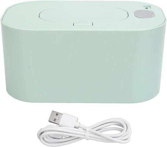 Baby Doekjes Warmer - Verwarmer Dispenser - Comfortabel Luiers - Constante Temperatuur - 80 Doekjes Capaciteit - Groen