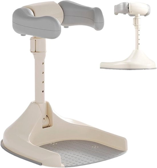 Baby Douche Standaard - Bad Ondersteuning - Veilig Baden - Verstelbare Hoogte - 39-54 cm - Wit