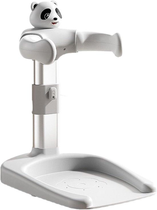 Baby Douche Standaard - Badhulp Baby - Veilig Wassen - Inklapbaar en Verstelbaar - 46x35x65 cm - Wit