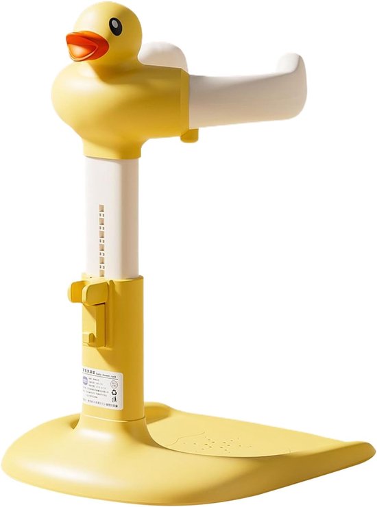 Baby Douche Steun - Baby Sta Hulp - Veilig Baden - Verstelbare Hoogte - 6-24 Maanden - Geel
