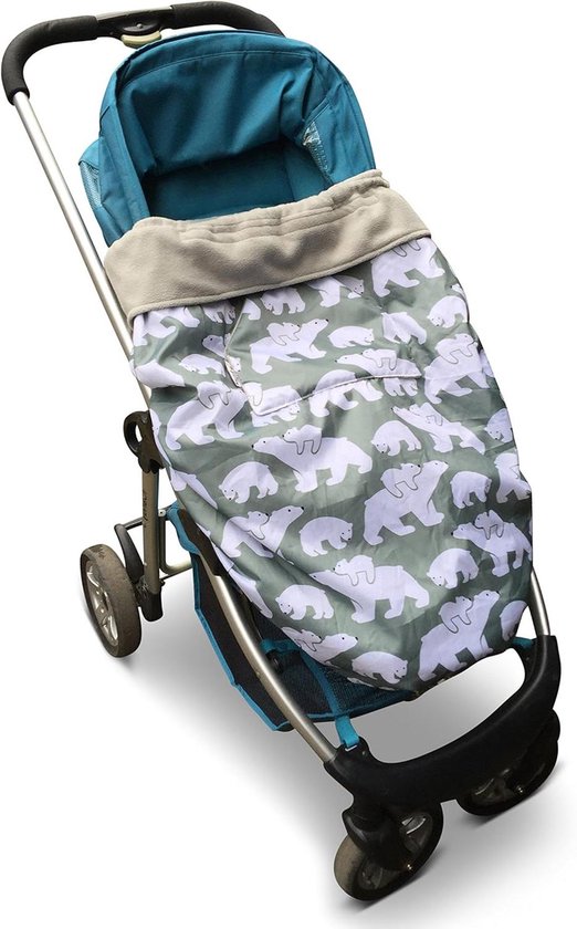 Baby Draagcover - Regenhoes Baby - Baby Warm Houden - Universele Pasvorm - 40 x 80 x 100 cm - IJsbeer
