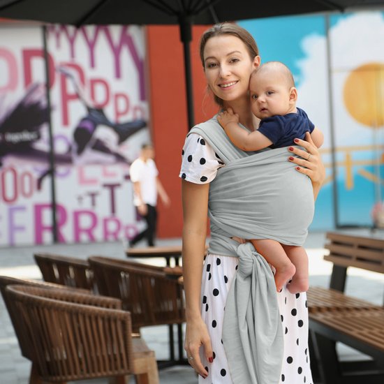 Baby Draagdoek Mintgroen - Babywrap - Draagzak - Baby carrier - Baby 0-36 maanden - 40x480 cm van Merkloos