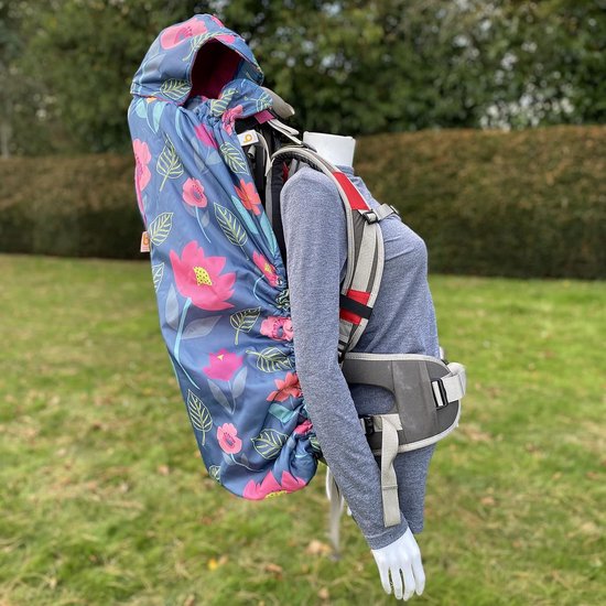 Baby Draaghoes - Regenhoes Draagzak - Bescherming Buiten - Waterdicht Fleece - 40 x 80 cm - Bloemen