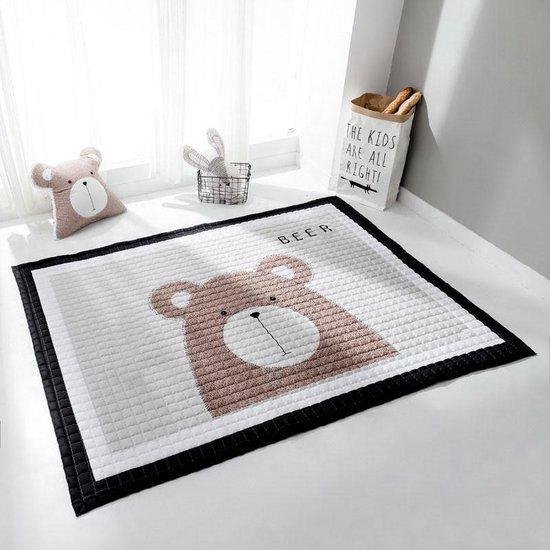 Baby en Peuter Speelmat Beer - Met Draagtas - 100x150cm - Speelkleed voor kinderen van Merkloos