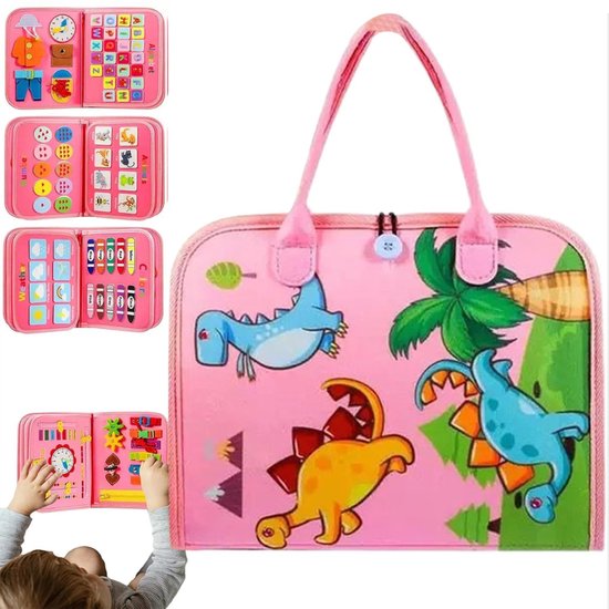 Baby- en peuterspeelbord, vilten boek, sensorisch speelgoed voor kinderen vanaf 1 jaar. Sensorisch Montessori-speelgoed voor kinderen van 1, 2, 3, 4 en 5 jaar, educatief - verjaardagscadeau, speelgoed voor onderweg in het vliegtuig. van Merkloos