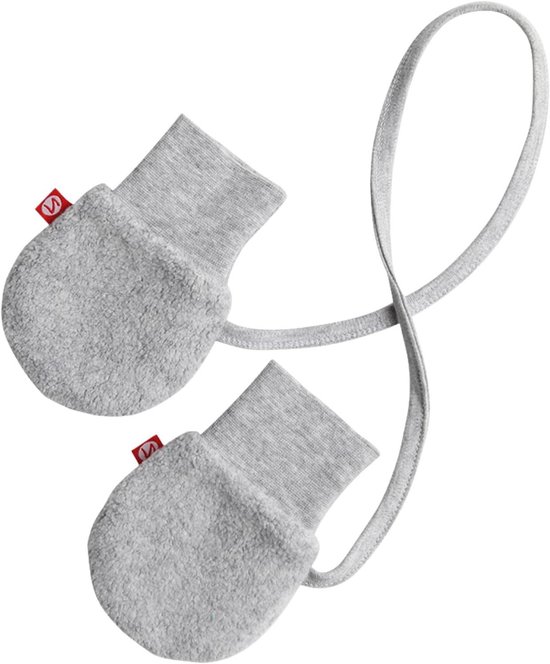 Baby Fleece Mittens - Baby Wanten - Baby Warm Houden - Zachte Fleece - 13.72 x 9.14 cm - Grijs