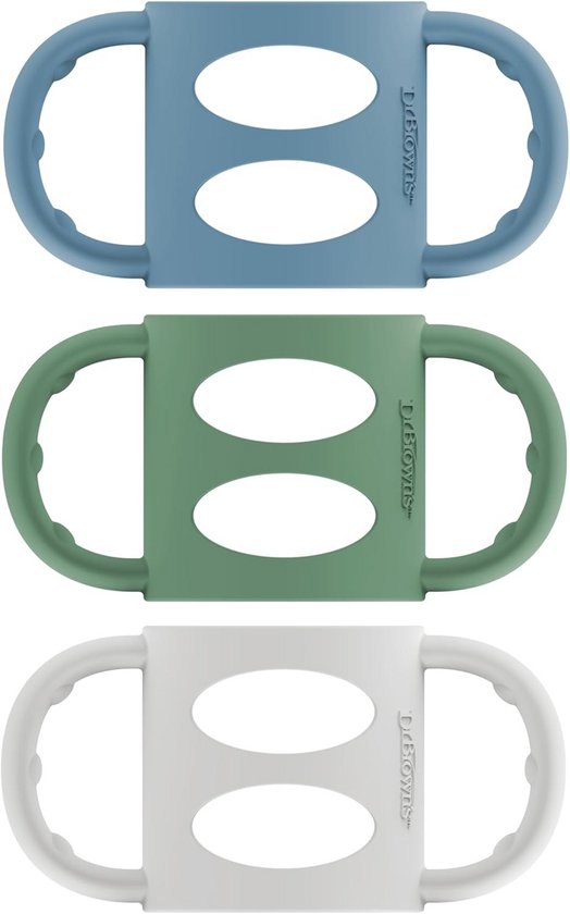 Baby Fles Handvatten Silicone Antislip voor Kleine Handjes 3 Stuks