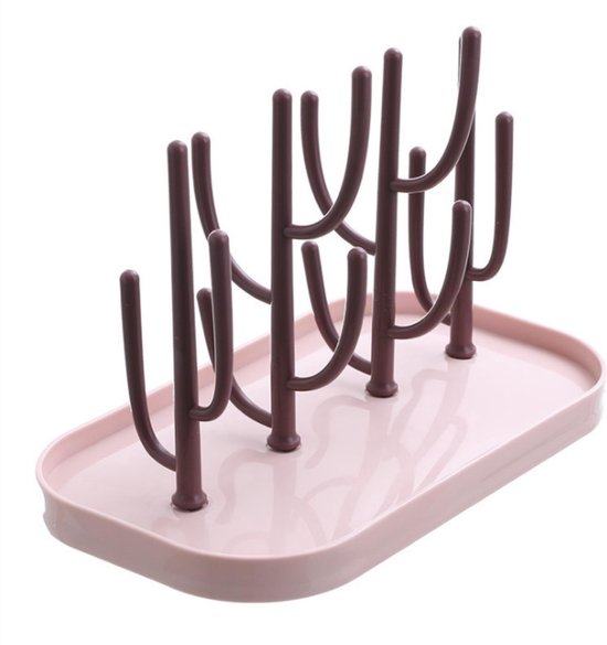 *** Baby flessen droogrek - Afdruiprek met lekbak - Afwasrek in één - Voor een georganiseerde en hygiënische keuken - Perfect als kraamcadeau of baby cadeau - van Heble® *** van Merkloos