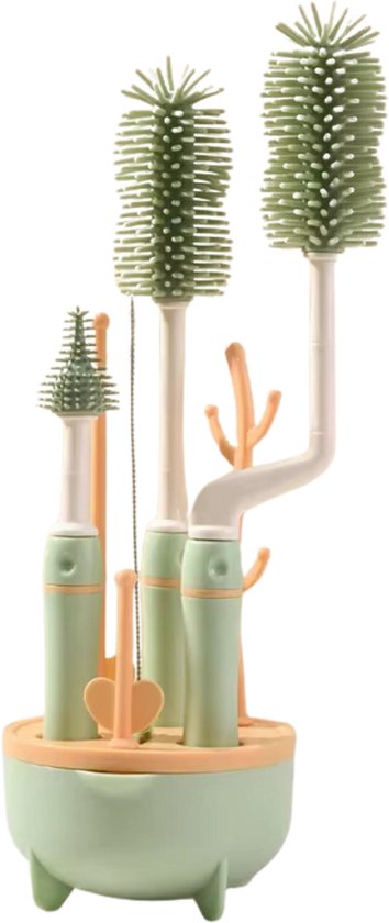 Baby flessenborstel set – 5-delig - Storm groen