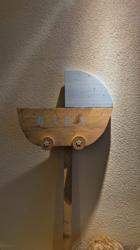 baby geboorte tuinbord jongen