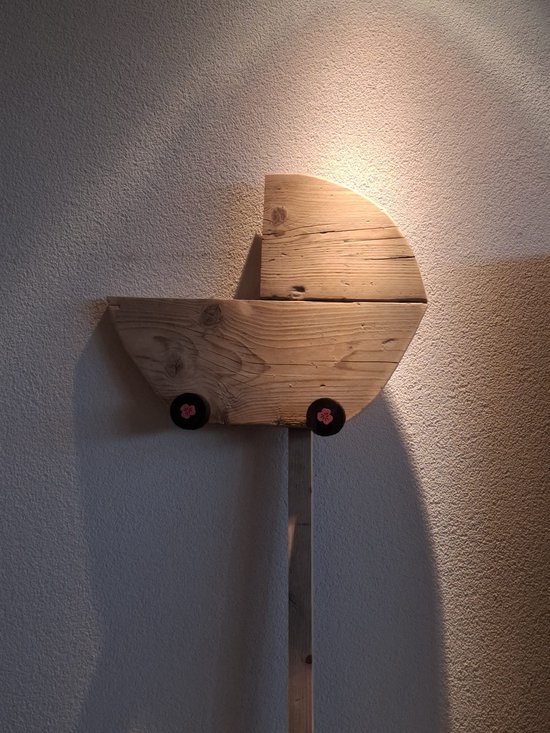 baby geboorte tuinbord naturel van Merkloos