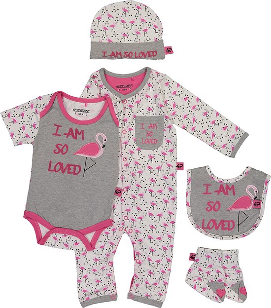 Baby Giftset Flamingo-Flamingo-56 van $
