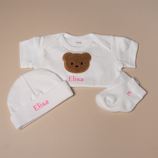 Baby giftset pink van Merkloos