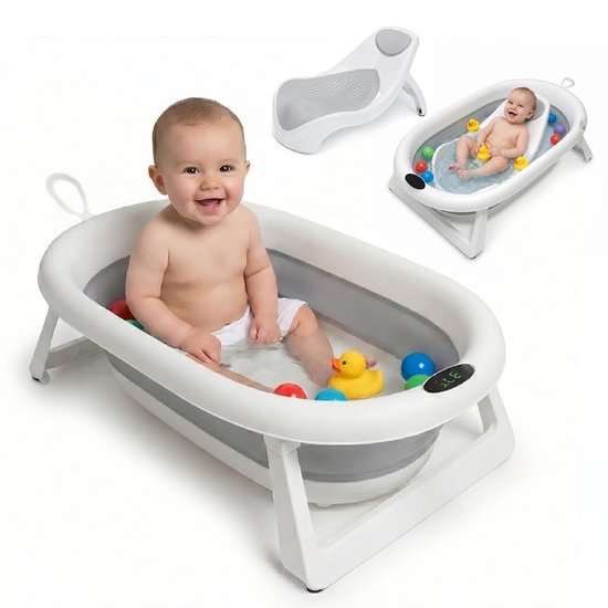 Baby Habits Badset met Thermometer - Gebruiksvriendelijk en Inklapbaar van Merkloos