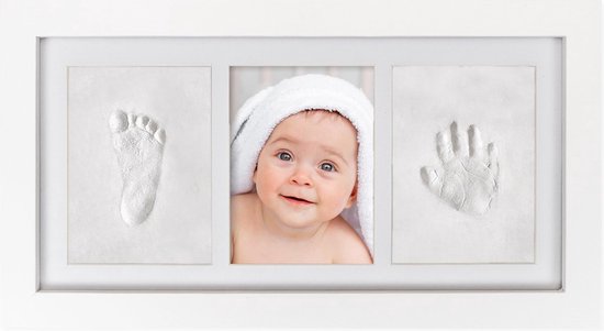 Baby hand- en voetafdruk makers kit voor pasgeboren geschenken - Gepersonaliseerde mijlpaal cadeau en geheugen fotolijsten van Merkloos