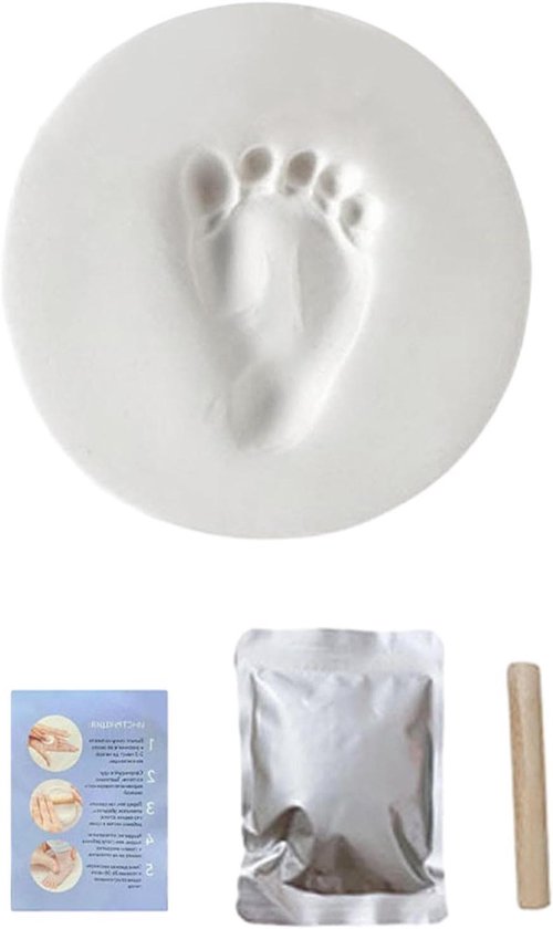 Baby Handafdruk Voetafdruk Set - Aandenken Kit - Herinneringen Vastleggen - Voedselveilige Luchtgedroogde Klei - 1 Kit - Niet gespecificeerd