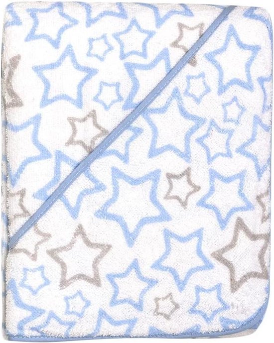 Baby Handdoek - Badjas met capuchon - Baby afdrogen - Extra zacht en absorberend - 100x100 cm - Blauw