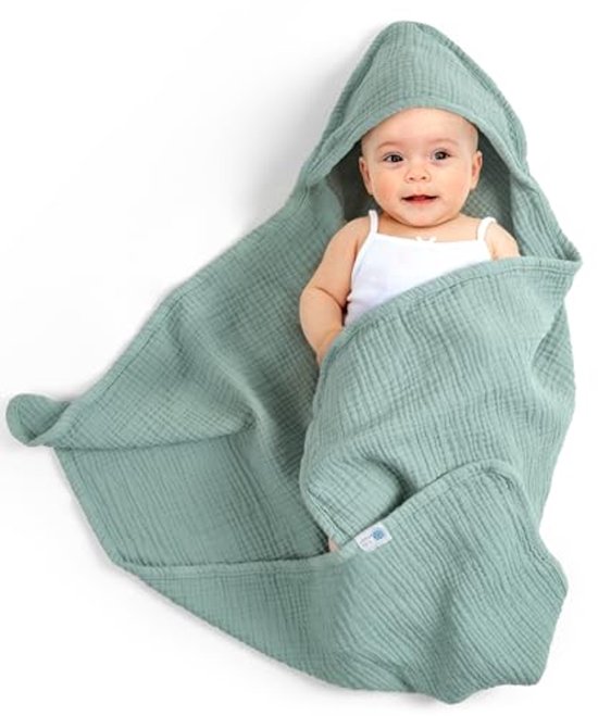 Baby handdoek met capuchon - Extra zacht en absorberend voor baby’s van 0-18 maanden van Merkloos