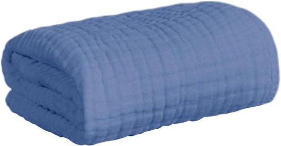 Baby Handdoek met Capuchon - Kinderbadjas Baby Wikkelhanddoek - Na het Baden - Sneldrogend Katoen - 20x20 cm - Donkerblauw
