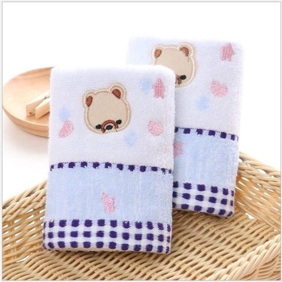 Baby Handdoek - Washcloth Kinderen - Baby Verzorgen - Zacht Katoen - 25x50cm - Multicolor