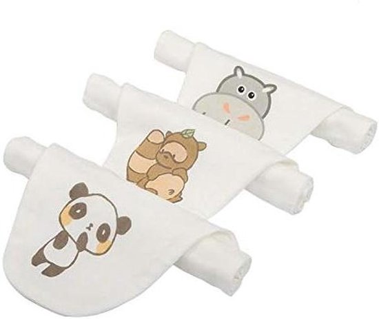 Baby Handdoek - Zweetdoekje Baby - Baby Verzorgen - Zacht Katoen - 2 Stuks - Cartoon
