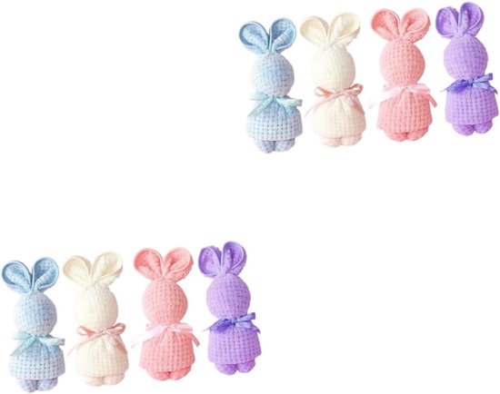Baby Handdoeken - Babydoekjes Wipes - Baby Verzorging - Zachte Bunny Vorm - 8 Stuks - Assorti