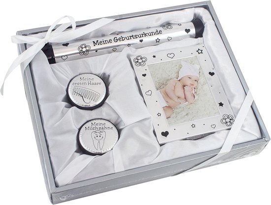 Baby Herinneringen Set - Cadeau voor Geboorte - Bewaren van Eerste Momenten - Inclusief Fotolijst en Rol