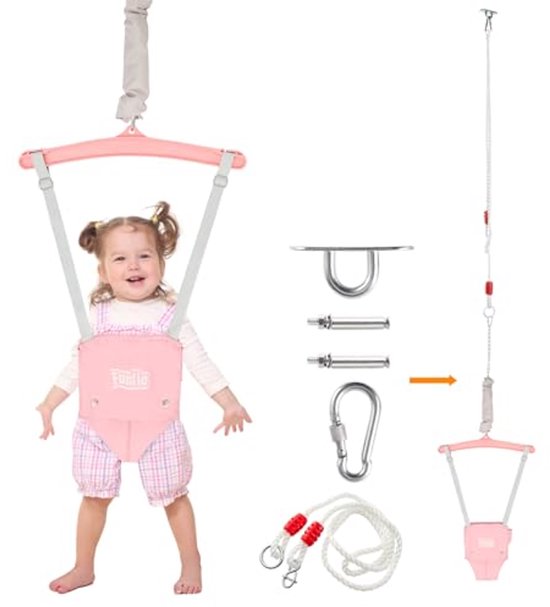 Baby Jumper Roze - 3-in-1 Schommels voor Baby's van Merkloos