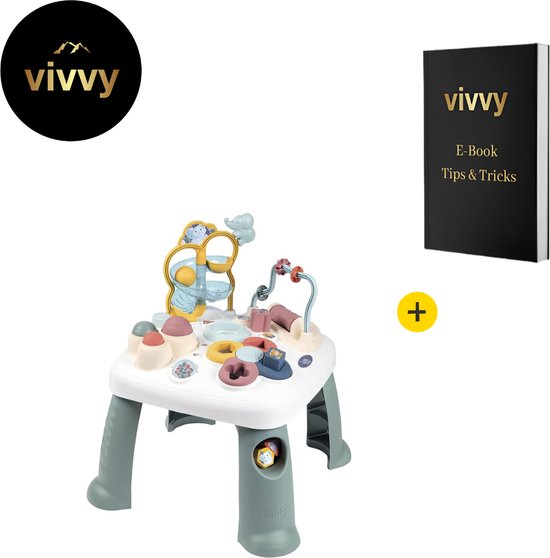 Baby Jumper Speelgoed - Activiteiten Tafel Educatief - Speeltafel Baby 2 In 1 - 100% Speelplezier Garantie - 47*47*53 Cm - 8 Activiteiten van Cangaroo