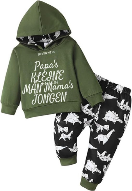 Baby Kerst Outfit Jongen - Mijn Eerste Kerst Setje - Baby Kerstkleding Met Lange Mouwen - Top En Broek - 3 Tot 24 Maanden van Merkloos