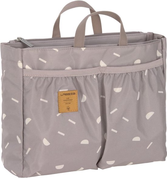 Baby kinderwagen organizer luiertas luiertas kleine toilettas incl. aankleedmat/multitalent organizer blokken taupe van Baninni