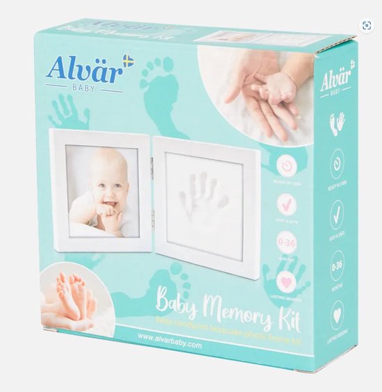 Baby Klei Afdruk | Voet / Hand | Memory Kit |Klei Print | Baby Clay Kit | 0-36M van Amilora