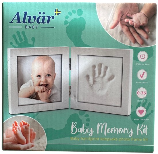 Baby Klei Afdruk - Voet/Hand - Memory Kit - Klei Print - Baby Care Kit - 0-36 Maanden van Merkloos