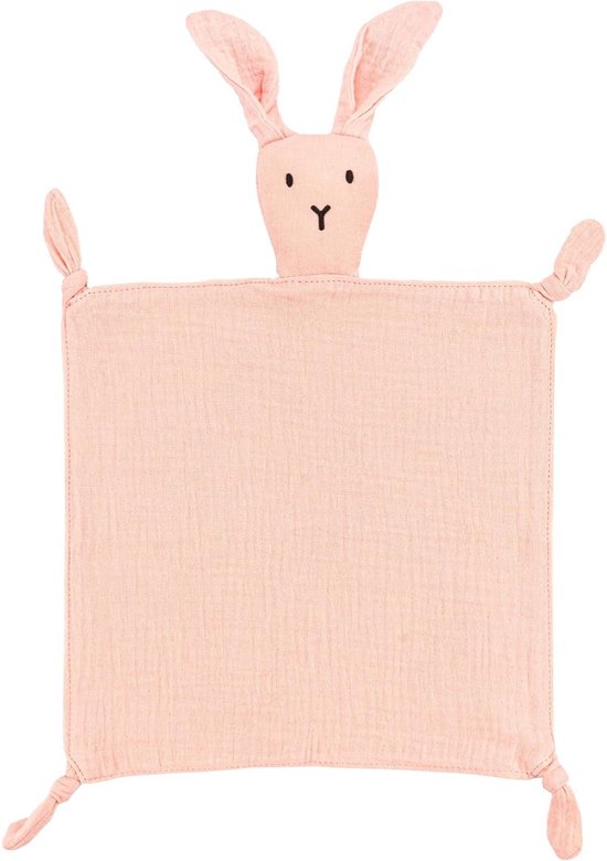Baby Knuffel Deken - Lovie Baby Deken - Baby Kalmeren - Dubbele Laag Mousseline - 11 Inch - Roze