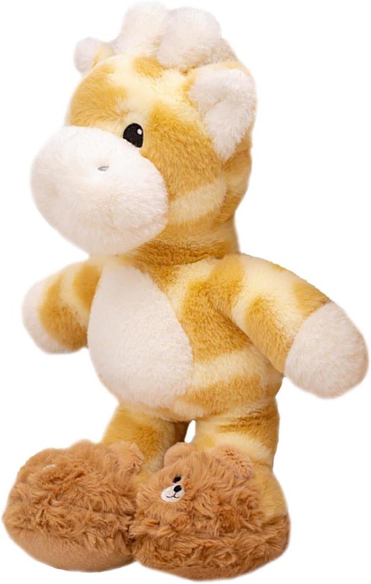 Baby knuffel giraf - Pluche dier knuffeldier - Spelen en decoratie - Zachte textuur - 50 cm - Geel